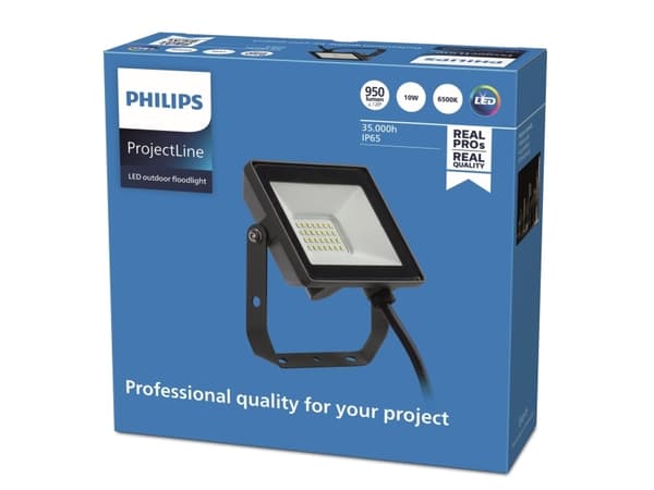 Philips 8719514954588, 10 W, LED, Musta, 6500 K, 950 lm, IP65