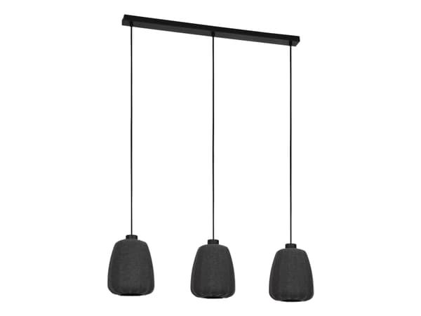 EGLO BARLASTON LANGBORD 3L E27 SORT/GRÅ