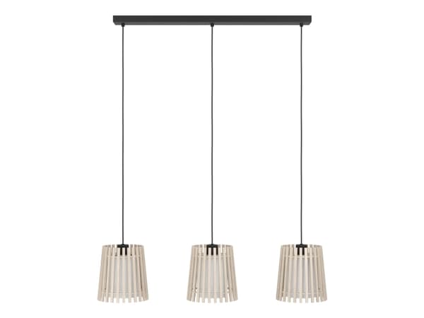 EGLO FATTORIA LANGBORD 3L E27 SORT/BRUN/HVID