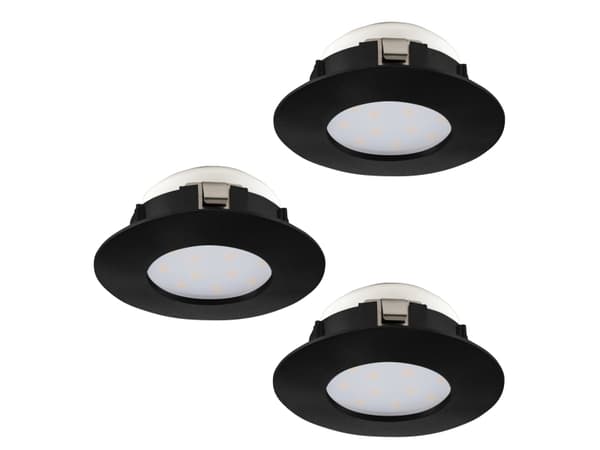 EGLO PINEDA INDBYG. SÆT Ø78 3X4,9W 1380LM IP44 SORT STAR