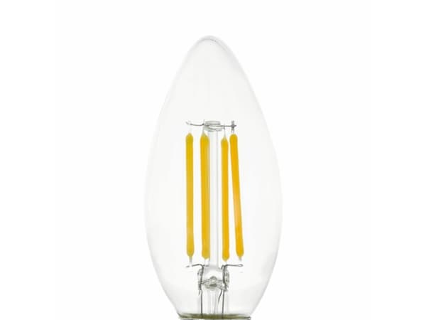 Eglo - LED-filamentlyspære - form: C35 - E14 - 2.2 W (ekvivalent 40 W) - klasse A - varmt hvitt lys - 3000 K