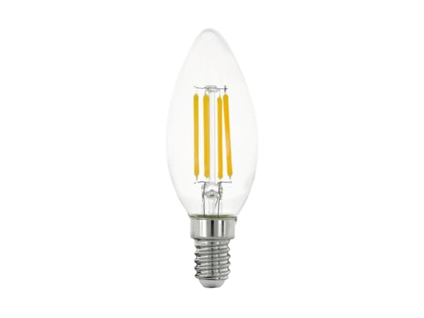 Eglo - LED-filamentlyspære - form: C35 - E14 - 2.2 W (ekvivalent 40 W) - klasse A - varmt hvitt lys - 3000 K