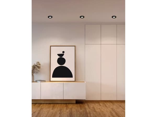 EGLO PINEDA INDBYG. Ø84 5,5W 500LM DÆMPB. SORT