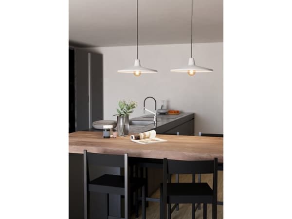 EGLO MINIERE LANGBORD 2XE27 GRÅ SORT