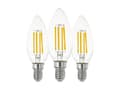 Miniatyrbilde 1 av 3: EGLO E14 C35 7W 806LM 2700K CLEAR 3 STK