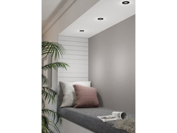 EGLO PENETO INDBYG. SÆT Ø78 3X2,8W SORT