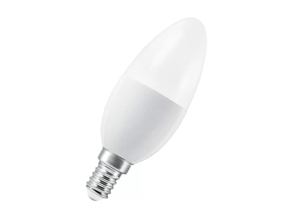 LEDVANCE 4058075779051 LED (RGB)-lampa EEK F (A - G) E14 Ljusform 4,9 W = 40 W Varmt och kallt vitt (Ø x H) 39 mm x 39 mm 3 st