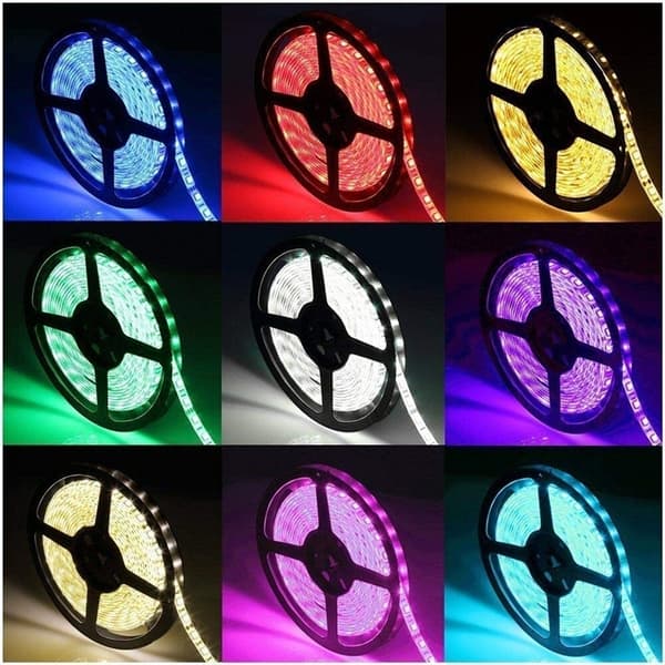 5050 RGB LED-strips med fjernbetjening, 3m
