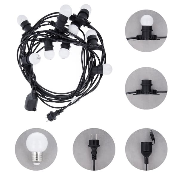 Forever Light LED-silmukka, 10 2W lamppua IP65, 12m