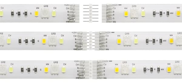DELTACO SMART HOME LED strip, RGB, 2700K-6500K, 3m, WiFi 2.4GHz, white