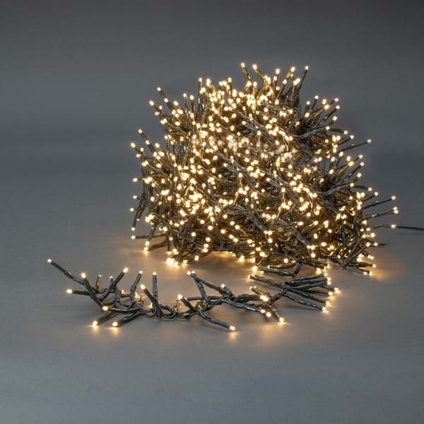 Nedis Julebelysning | Klynge | 1512 LED's | Varm Hvit | 11.00 m | Lyseffekter: 7 | Innendørs eller utendørs | Nettstrøm drevet Grønn
