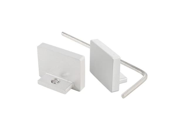 Deko Light 980020 P-AU-10-12 Endekappe-sæt Aluminium (B x H x T) 8 x 13.60 x 18.20 mm 1 stk