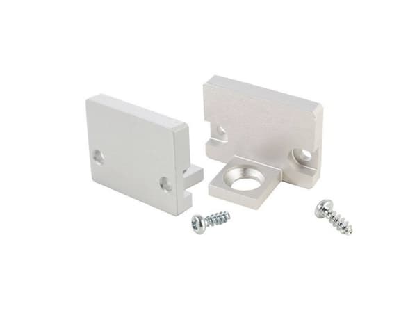 Deko Light 980021 P-AU-10-12 Sats för ändlock Aluminium (B x H x D) 11 x 13,60 x 18,20 mm 1 st