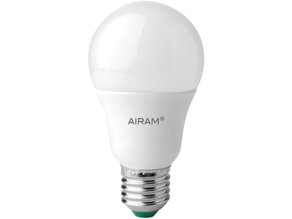 Airam LED frostlampe, E27, 4000K, 810 lm, opal