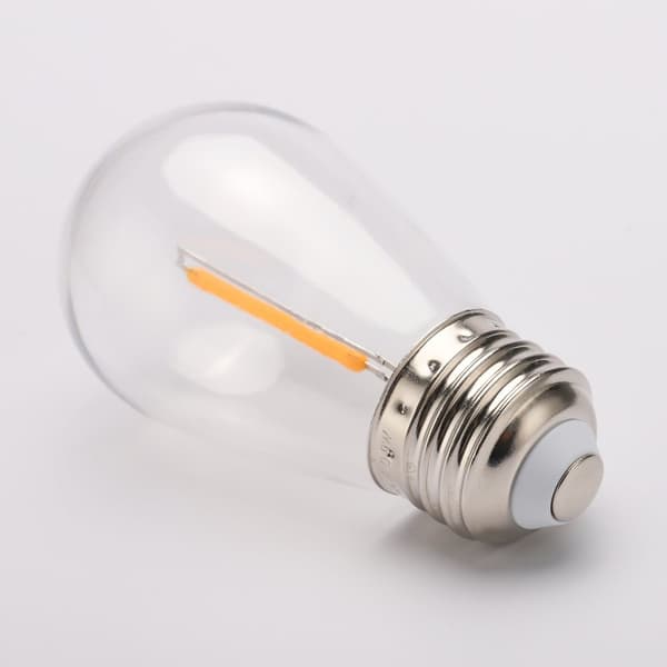 E27 dimbar LED lampa 3V 0,8W 2200K för solcellsbelysning