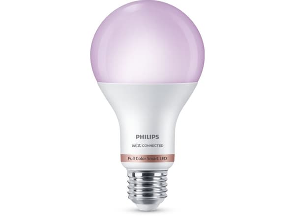 Philips Smart - LED-glödlampa - form: A67 - glaserad finish - E27 - 13 W (motsvarande 100 W) - klass E - helfärg - 2200-6500 K