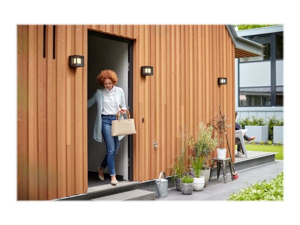 Philips myGarden Seinävalaisin, Seinävalaistus ulkotiloihin, Musta, Alumiini, Synteettinen, IP44, Puutarha, Patio, II