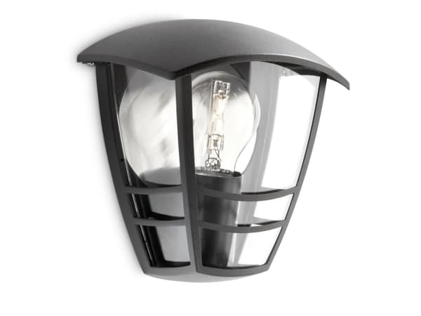 Philips myGarden Seinävalaisin, Seinävalaistus ulkotiloihin, Musta, Alumiini, IP44, Puutarha, Patio, II