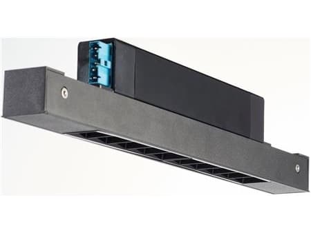 Hybrid Brick-modul 400mm LED 20W 4000K Ra90 1746Lm 45° UGR <10 Dali Black PREMIUM