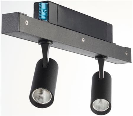 Hybrid Spot modul 400mm LED 2*9W 4000K Ra90 2*766Lm 36° Dali Sort PREMIUM
