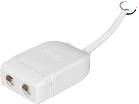 Kytkentärasia Q-Box Micro 5-napainen/DALI, silmukoitavat liittimet ensiöpuolella, 10 cm kaapeli toisiopuolella.
