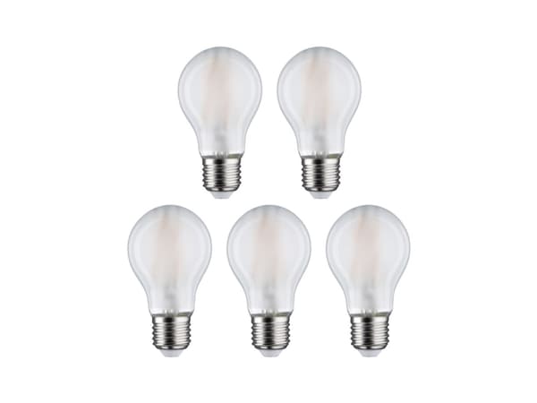 Paulmann 29090 LED (RGB) lamppu EEK E (A - G) E27 Lampun muoto 7 W Lämmin valkoinen (Ø x K) 60 mm x 106 mm 5 kpl