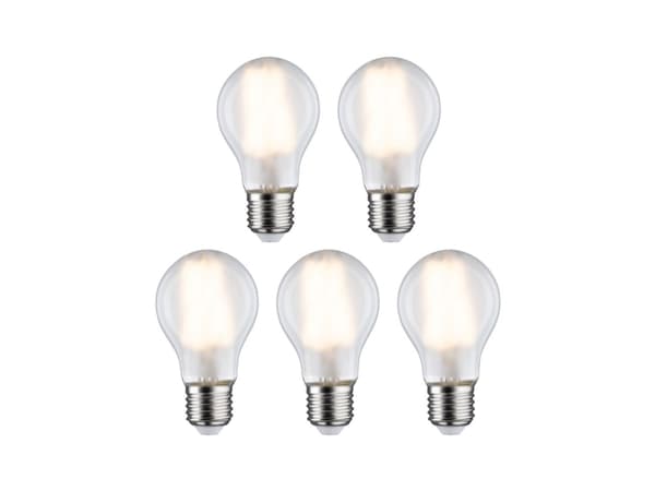 Paulmann 29090 LED (RGB) lamppu EEK E (A - G) E27 Lampun muoto 7 W Lämmin valkoinen (Ø x K) 60 mm x 106 mm 5 kpl