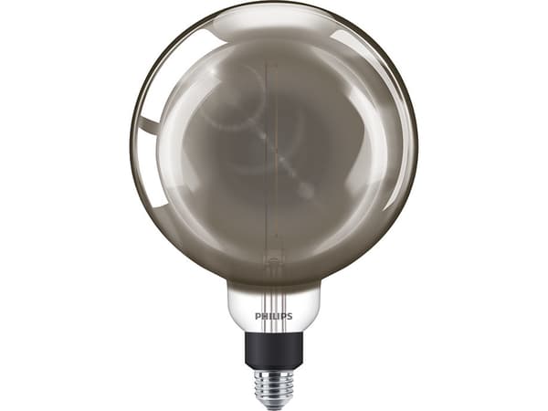 Philips Classic Giant - LED-filamentlyspære - form: G200 - E27 - 6.5 W (ekvivalent 20 W) - 1800 K - røkfarget