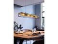 Miniatyrbilde 2 av 5: EGLO NOHALES LANGBORD L1120 4XE27 SORT/MESSING