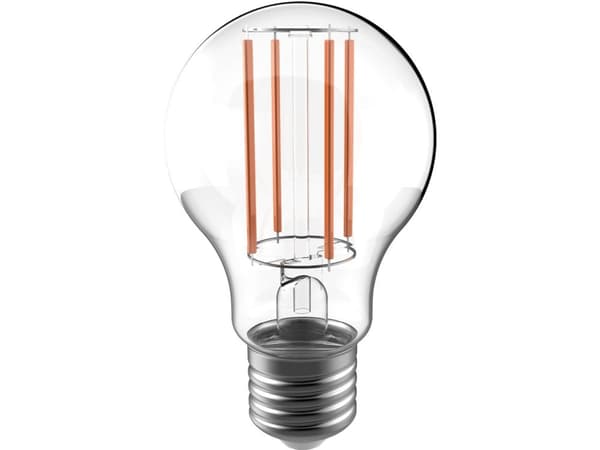 Airam LED A60 -lampe, E27, 3000K, 470lm, kirkaskupuinen