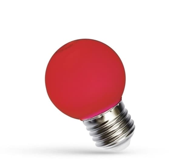 Led Kulka E-27 230V 1W Red Spectrum