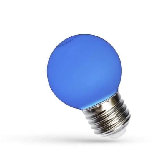 Led Kulka E-27 230V 1W Blue Spectrum