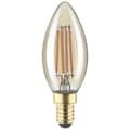 Miniatyrbild 2 av 2: LightMe LM85052 LED-lamp E14 Kronljusform 4.5 W Bernstein (Ø x L) 35 mm x 97 mm 1 st