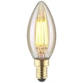 Miniatyrbild 1 av 2: LightMe LM85052 LED-lamp E14 Kronljusform 4.5 W Bernstein (Ø x L) 35 mm x 97 mm 1 st