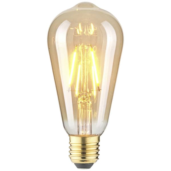 LightMe LM85057 LED-lamp E27 Kolvform 2.5 W Bernstein (Ø x L) 64 mm x 140 mm 1 st