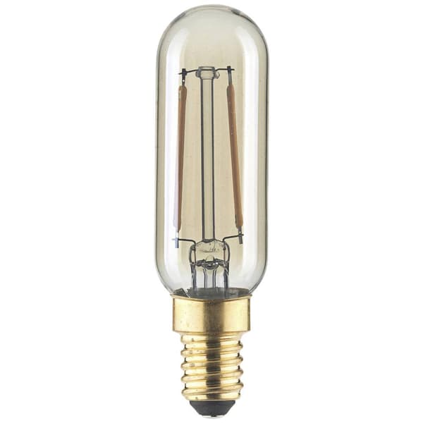 LightMe LM85050 LED-lamp E14 Rörform 2.5 W Bernstein (Ø x L) 25 mm x 90 mm 1 st