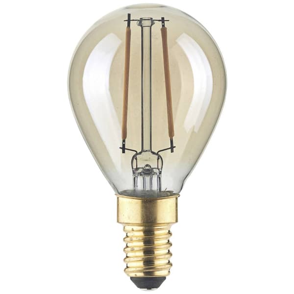 LightMe LM85054 LED-lamp E14 Droppform 4.5 W Bernstein (Ø x L) 45 mm x 80 mm 1 st