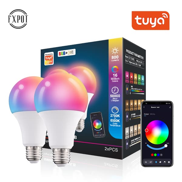 Moderne Smart Bulb Smart Led Light Multi Color Changing Lamp 10W E27 med RGB