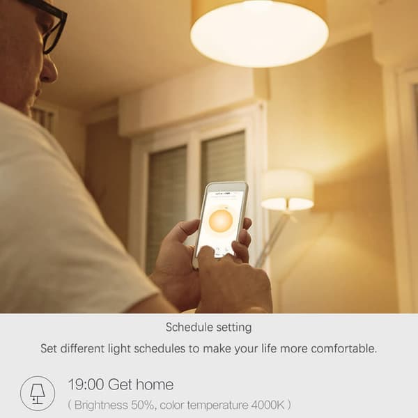 Smart LED-ljuskälla Zigbee 9W E27 - 2700-6500K 806lm Dimmerbar Vitt Justerbar Lampa med Appkontroll