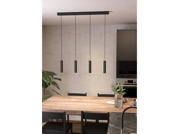 EGLO ALMUDAINA LANGBORD L840 4X480LM DÆMPB. SORT