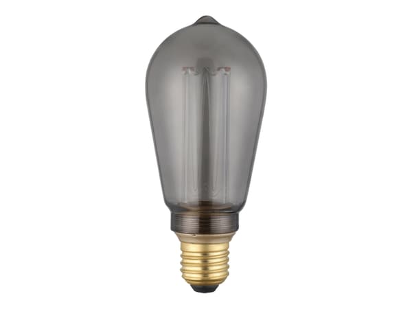 Eglo - LED - form: ST64 - E27 - 4.3 W (ekvivalent 11 W) - varmt hvitt lys - 1800 K - røkfarget