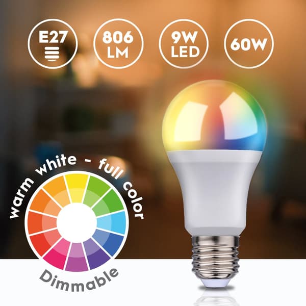 WiFi Smart E27 LED RGBW 9W