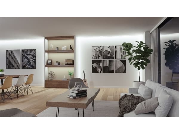 Paulmann 76023, Universell belysningslist, Atmosfär, Orienteringsljus, inomhus, Vit, Plast, IP20