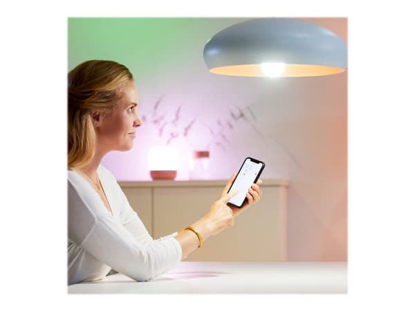 Wiz Whites - LED-glödlampa - form: A60 - E27 - 8 W (motsvarande 60 W) - klass F - tonbar vit - 2700-6500 K (paket om 2)