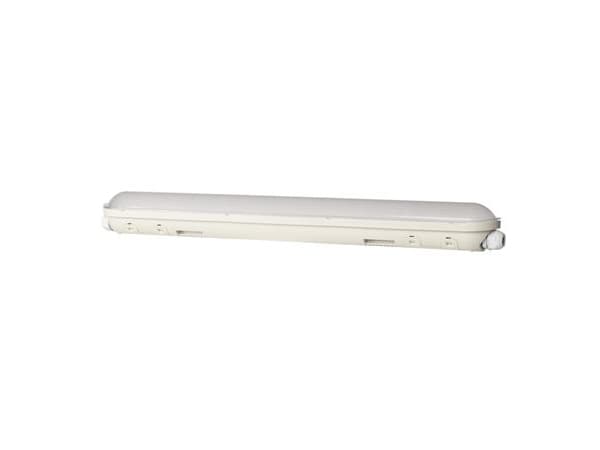 FUKTTSIKTET ØKO MEGET BRED GRÅ HERMETISK LED LINEÆR FIXTURE 21W NW 4000K 2835LM 600MM IP65 120ST PC