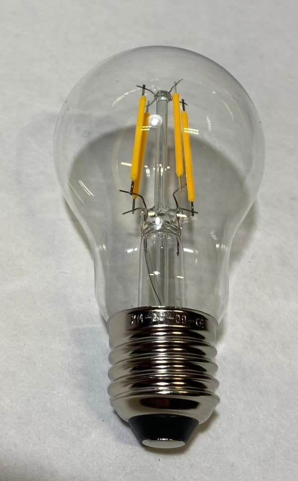 Klar LED lågenergilampa 4 W, E27, 2700 K 10pk