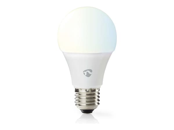 Nedis SmartLife - LED-glödlampa - form: päron - E27 - 9 W (motsvarande 60 W) - klass F - varmt till kallt vitt ljus - 2700-6500 K - vit (paket om 3)
