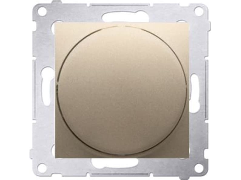 KontaktSimon Simon 54 Rotary dimmer for dimmable LEDs 230 V (module) 2250 W matt brown DS9L.01/