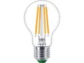 Miniatyrbild 2 av 5: Philips - LED-glödlampa med filament - form: A60 - klar finish - E27 - 4 W (motsvarande 60 W) - klass A - varmt vitt ljus - 2700 K - transparent