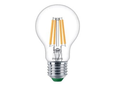 Philips - LED-glödlampa med filament - form: A60 - klar finish - E27 - 2.3 W (motsvarande 40 W) - klass A - varmt vitt ljus - 2700 K